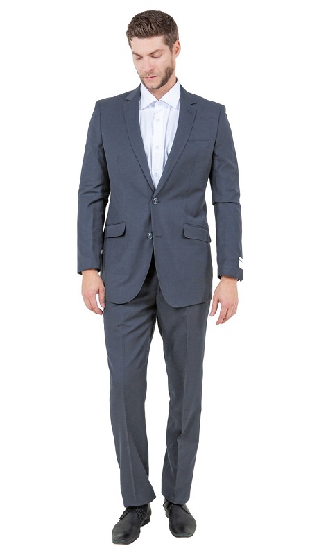 ZeGarie Mens Woolen Suit MW246-02-DR-GRY
